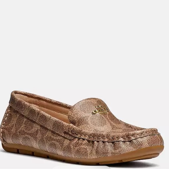 COACH Women's Brown Moccasins 
Marley Driver Loafers new size 8/5 - Picture 1 of 9